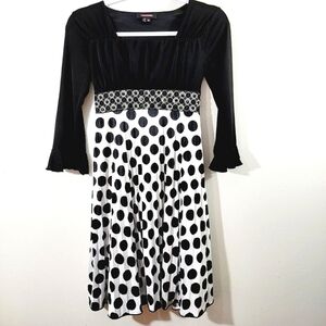 My Michelle Girls Silky Satin Poka Dot Dress 14